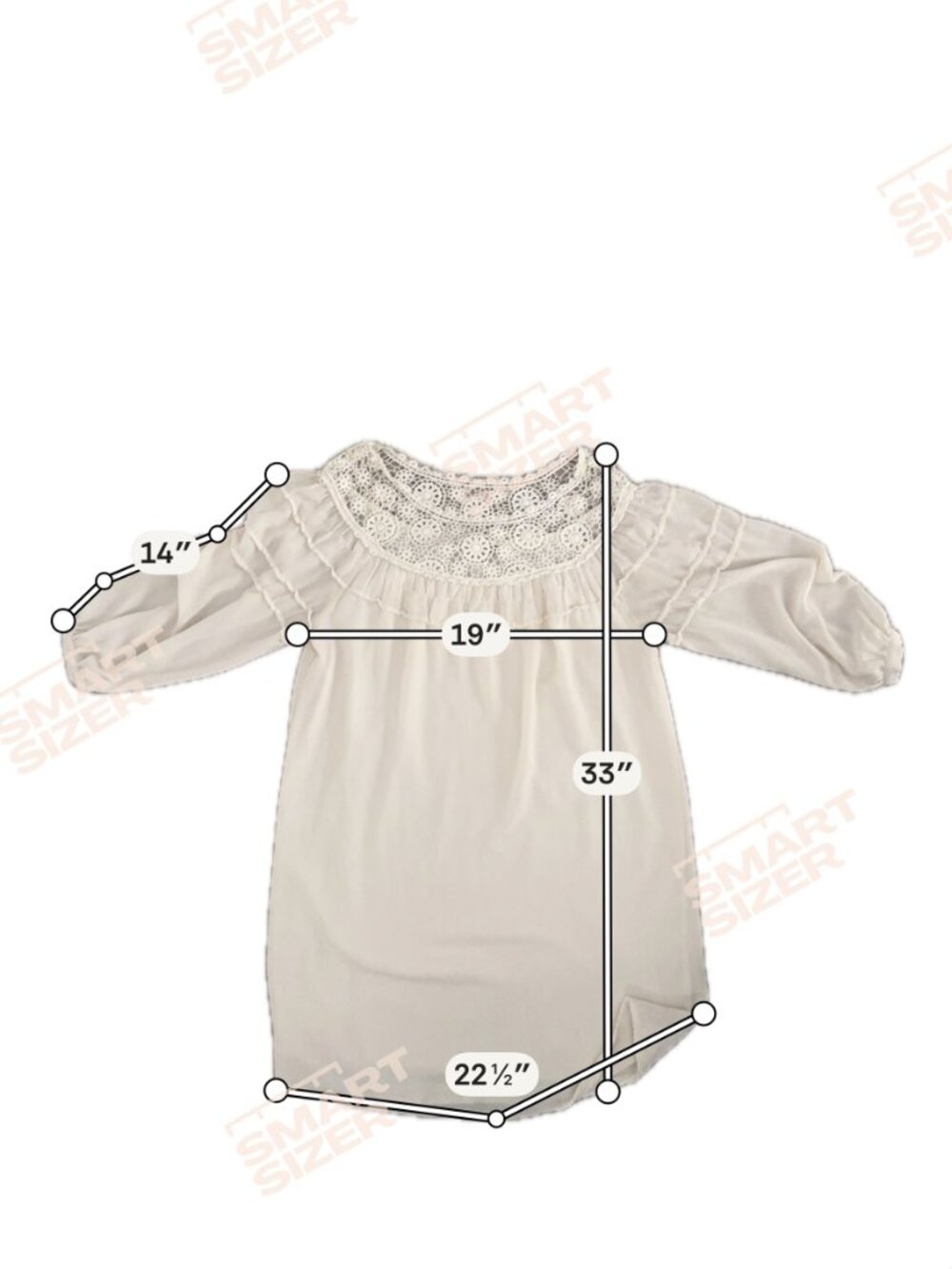 Forever 21 Contemporary Lace‑Yoke Blouse – Size S - Picture 3 of 5